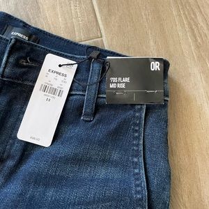 Express 70’s Flare Mid Rise Jeans